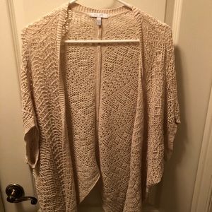Cardigan Sweater; Off-white; Size: S;REDUCED to 10